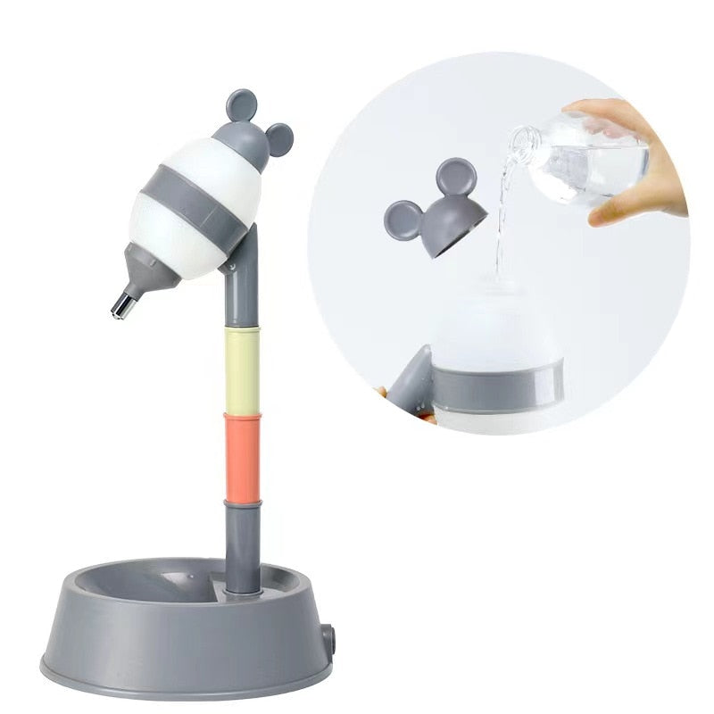 Anti-Spill Vertical Pet Feeder & Water Dispenser – Pourvo™