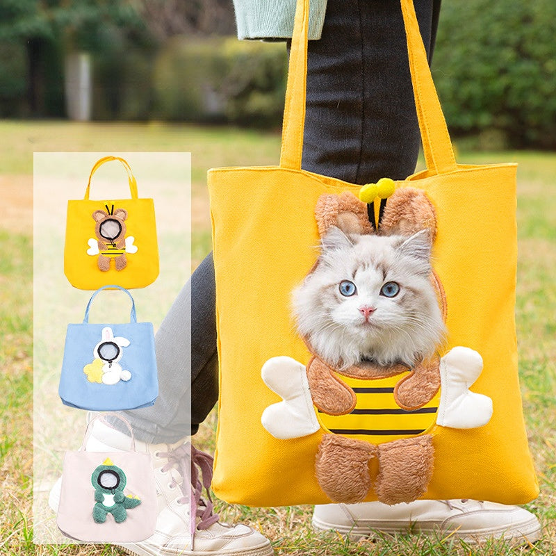 Fun Animal Print Pet Carrier Bag for Dogs & Cats – Larka™