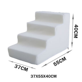 Pet Stairs for Dogs & Cats – Soft Foam Steps for Beds & Sofas – Pawrise™