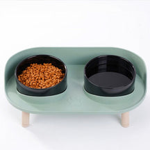 Elevated Double Pet Bowl Set with Stand – Sturdis™
