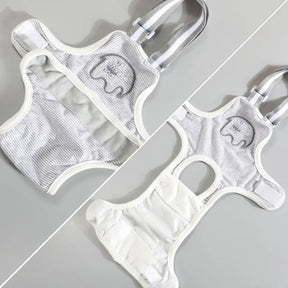 Cotton Diaper Onesie for Female Dogs with Urinary Incontinence – PawWrap™