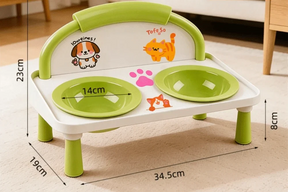 Elevated Tilted Pet Bowl with Non-Slip Base for Dogs & Cats – Comfeo™