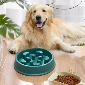 Interactive Slow Feeder Pet Bowl – Fun Puzzle Design – Puzzlow™