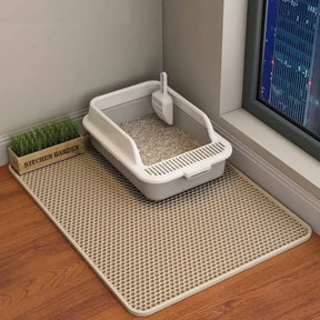 Cat Litter Trapping Mat with Double-Layer Waterproof Design – Trapzy™