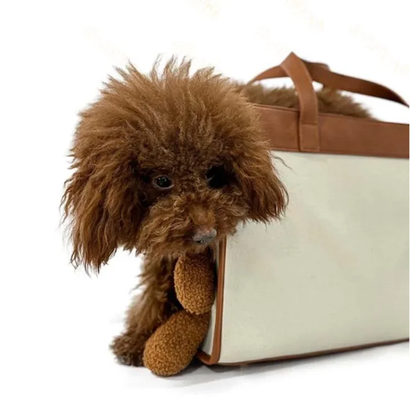 Soft Brown Teddy Bear Pet Carrier Bag for Dogs & Cats – Cubby™