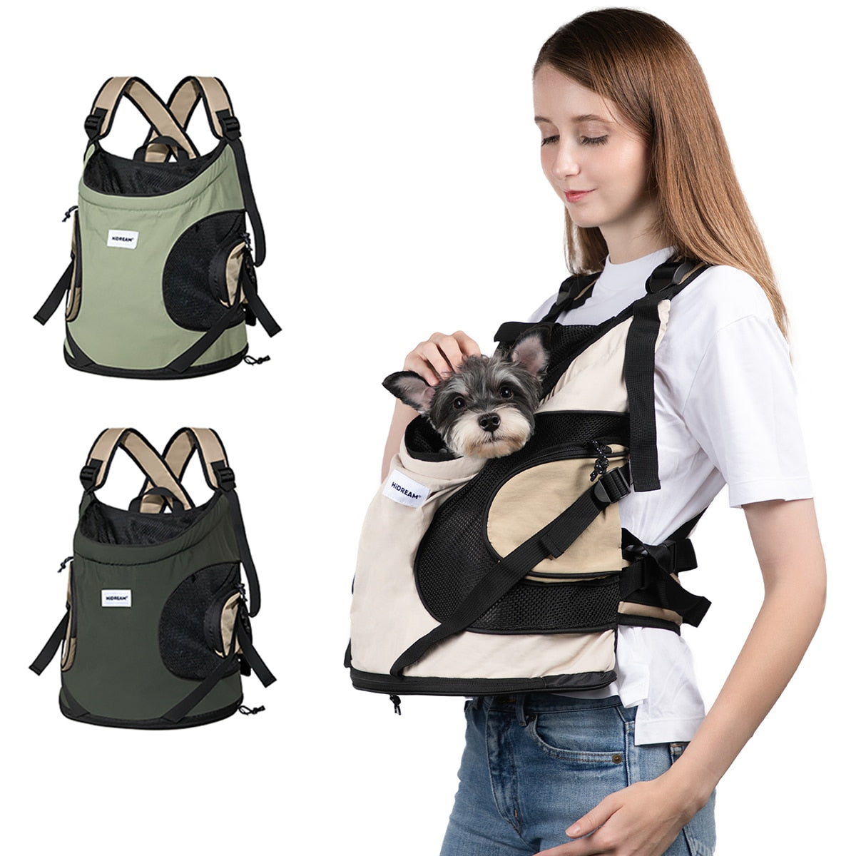 Nylon Pet Transport Backpack Carrier for Small Pets – Renlo™