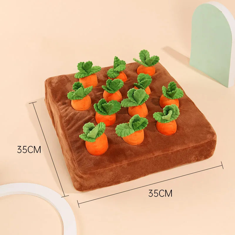 Carrot Snuffle Toy Interactive Slow Feeder for Dogs & Cats – Snuffo™