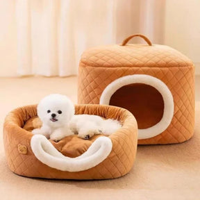 Cotton Cave Bed for Small & Medium Dogs and Cats – HavenPod™