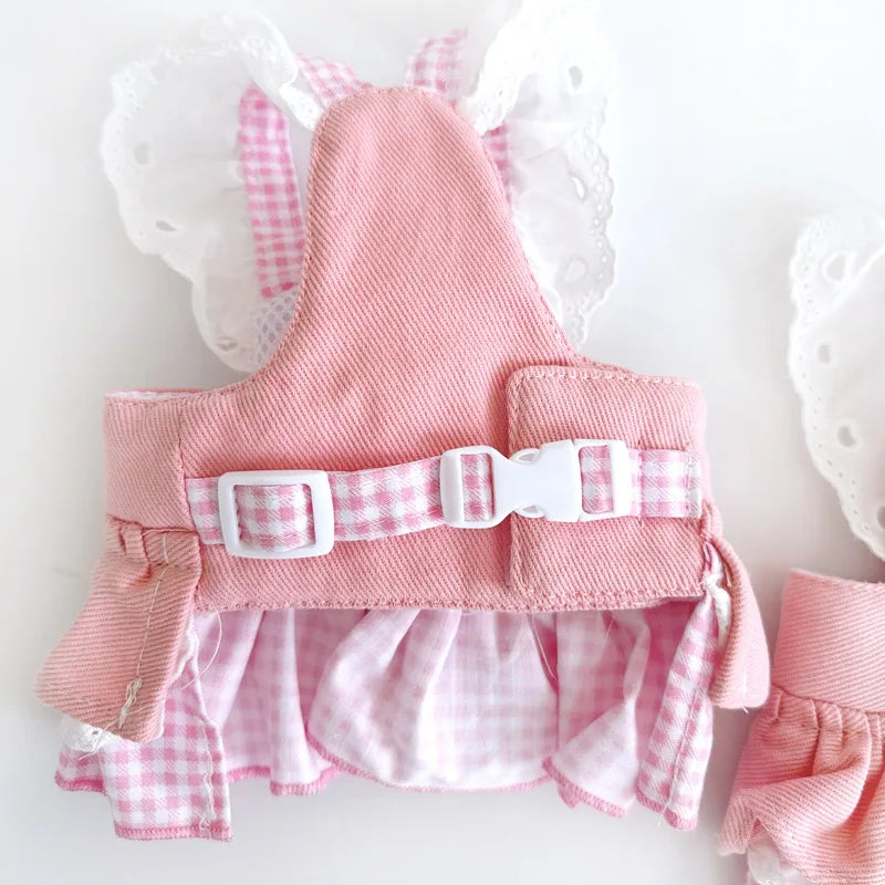 Pink Ruffled Pet Dress with Built-In Collar, Breathable Lining – Frillow™