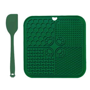 Silicone Slow Feeder Licking Mat with Spatula for Dogs & Cats – Lapzo™