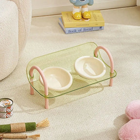 Double Plastic Pet Bowl Set, BPA-Free for Dogs & Cats – PurePlate™