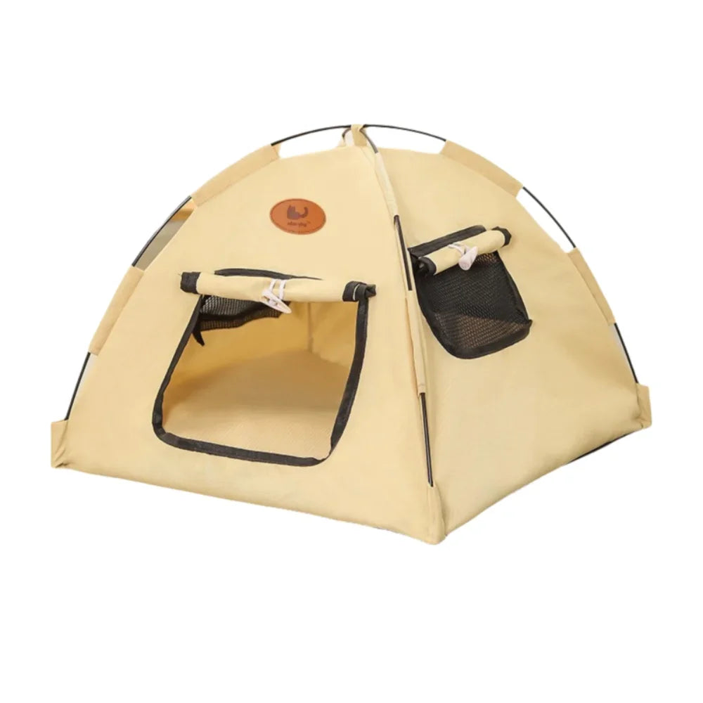Portable Pet Tent Bed in Oxford Polyester for Small Pets – TokaNest™