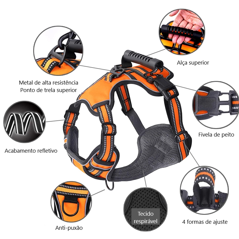 Adjustable Harness Collar for Small to Large Dogs – Nimro™