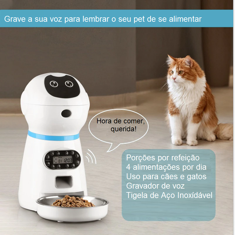 Smart Automatic Pet Feeder with Voice Recorder – Portiva™