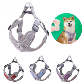 Soft Reflective Nylon Chest Harness for Dogs & Cats – Dovex™