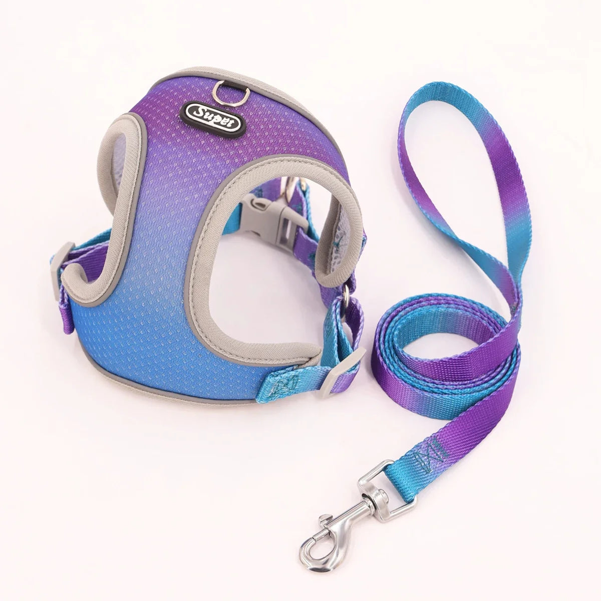 Collar & Leash Set with Reflective Strip for Dogs & Cats – Wagloop™