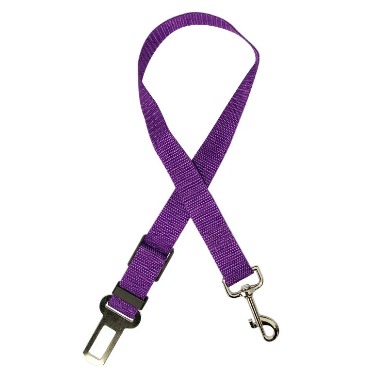 Adjustable Pet Car Seat Belt & Leash – Dual-Function Safety Strap – TetherPaw™