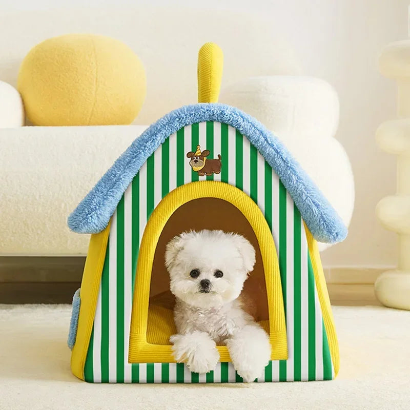 Pet House Bed with Removable Cover & Machine-Washable Design – EverNest™