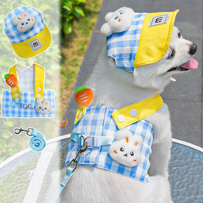 Collar, Leash & Bunny Bubble Hat Set for Pets – Bunnix™