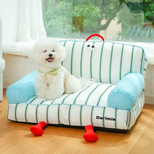 Sofa-Style Pet Bed with Removable Washable Cover, Non-Slip Base – Lumeo™