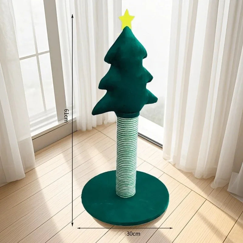Christmas Tree Cat Scratcher – Sisal Scratching Post – Vosca™