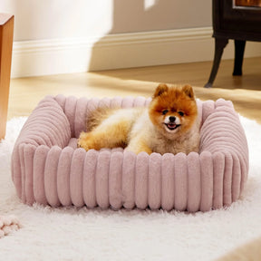 Raised-Edge Pet Bed with Removable Washable Cover – Nestelle™