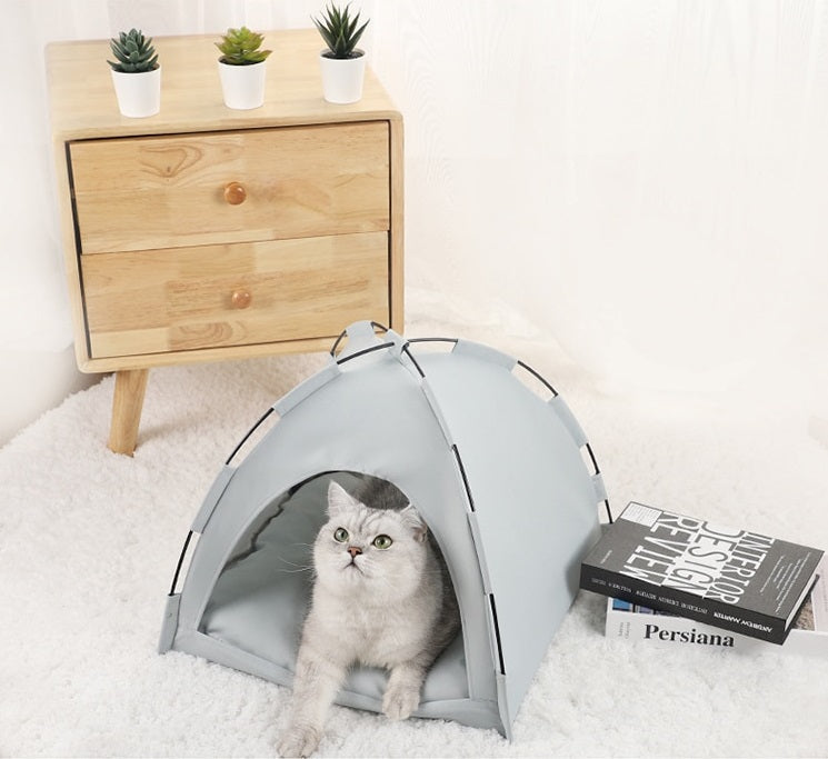 Breathable Pet Tent with Removable Cushion – CozyCamp™