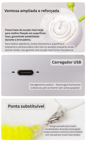 Interactive Motion-Activated Worm Toy for Cats – SnapBurrow™