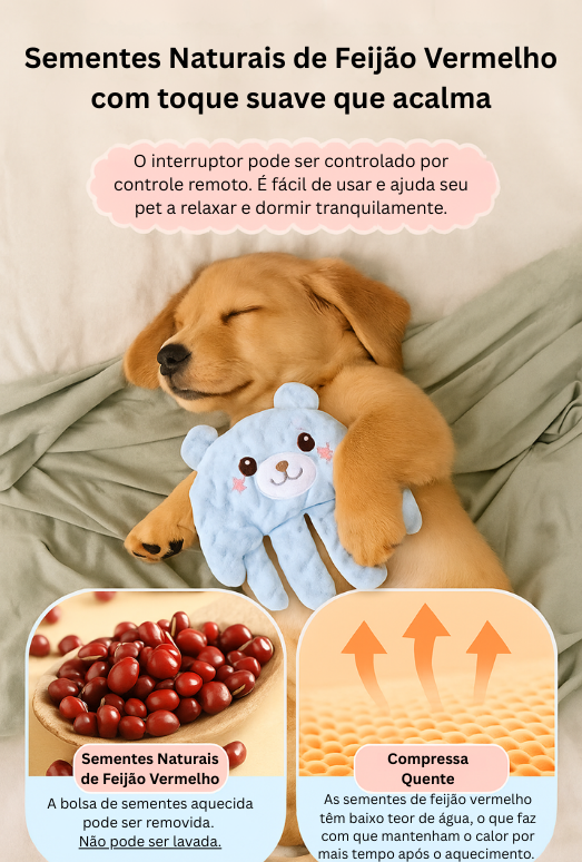 Hand-Shaped Calming Pet Pillow with Warming Function – Palmora™