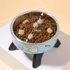 Elevated Pet Bowl for Dogs & Cats with Stainless Steel Insert – Perko™