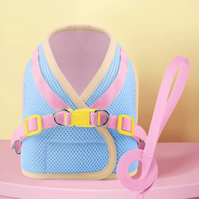 Breathable Reflective Pet Collar & Leash Set – AirTrail™