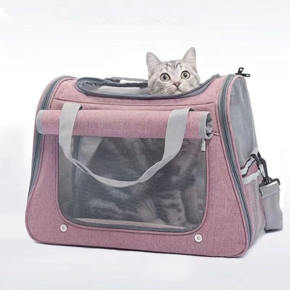 Foldable Pet Carrier Bag with Padded Shoulder Strap – Fenlo™