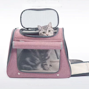 Foldable Pet Carrier Bag with Padded Shoulder Strap – Fenlo™