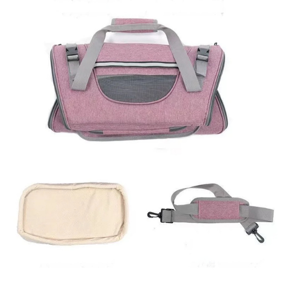 Foldable Pet Carrier Bag with Padded Shoulder Strap – Fenlo™