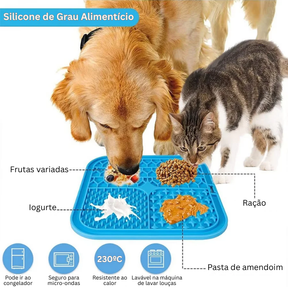 Silicone Slow Feeder Licking Mat with Spatula for Dogs & Cats – Lapzo™