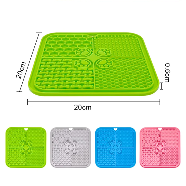 Silicone Slow Feeder Licking Mat with Spatula for Dogs & Cats – Lapzo™