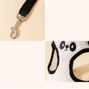 Bear & Panda Print Pet Collar & Leash Set – Pandly™