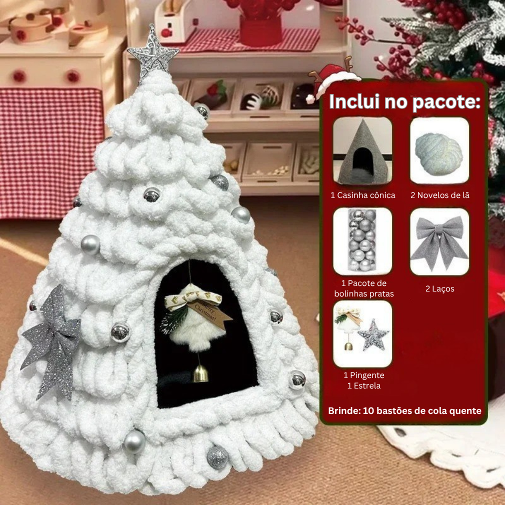 Christmas Tree Pet Cave Bed DIY Decorating Kit – MerryNook™