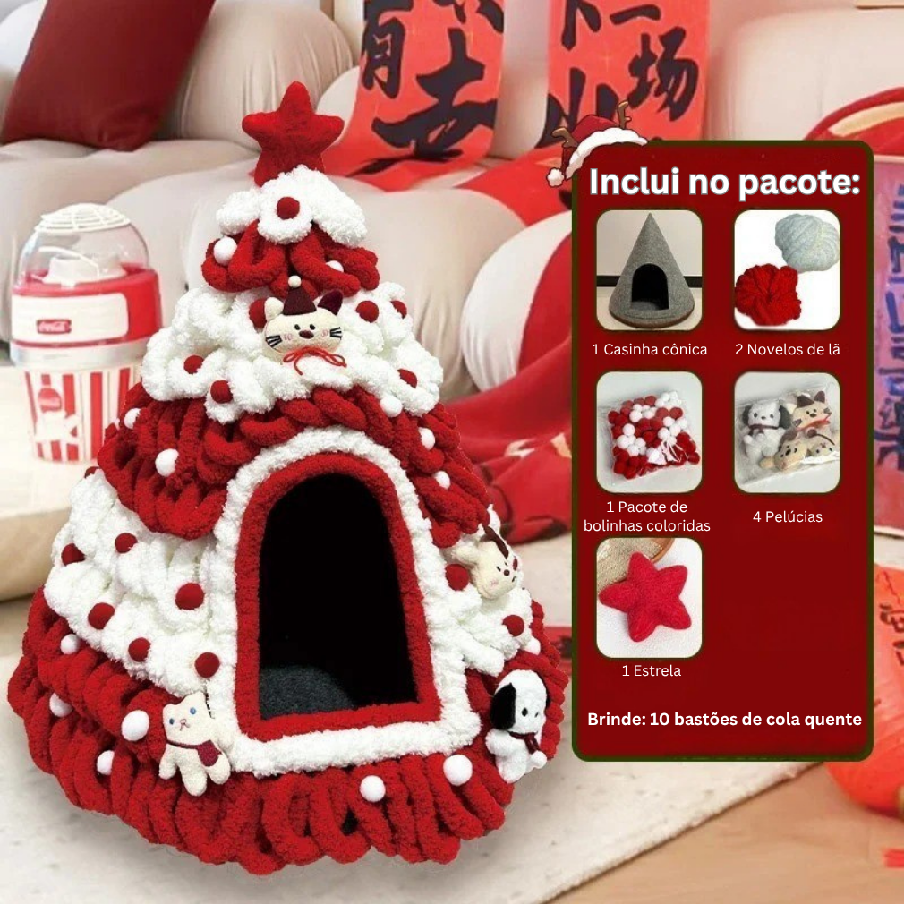 Christmas Tree Pet Cave Bed DIY Decorating Kit – MerryNook™