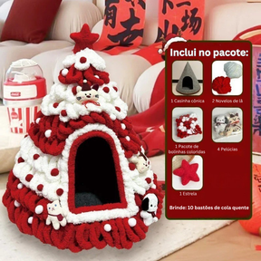Christmas Tree Pet Cave Bed DIY Decorating Kit – MerryNook™