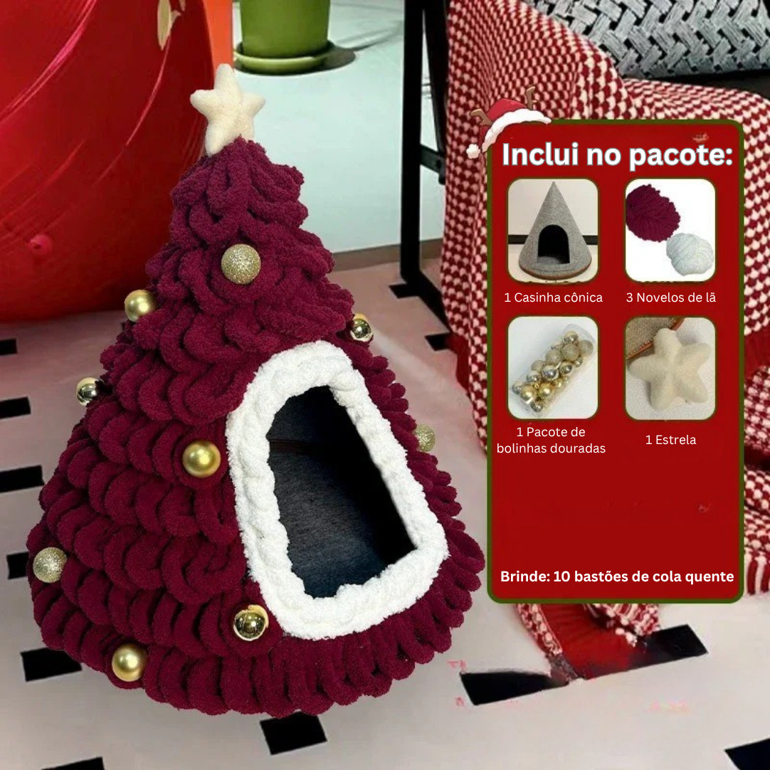 Christmas Tree Pet Cave Bed DIY Decorating Kit – MerryNook™