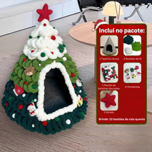 Christmas Tree Pet Cave Bed DIY Decorating Kit – MerryNook™