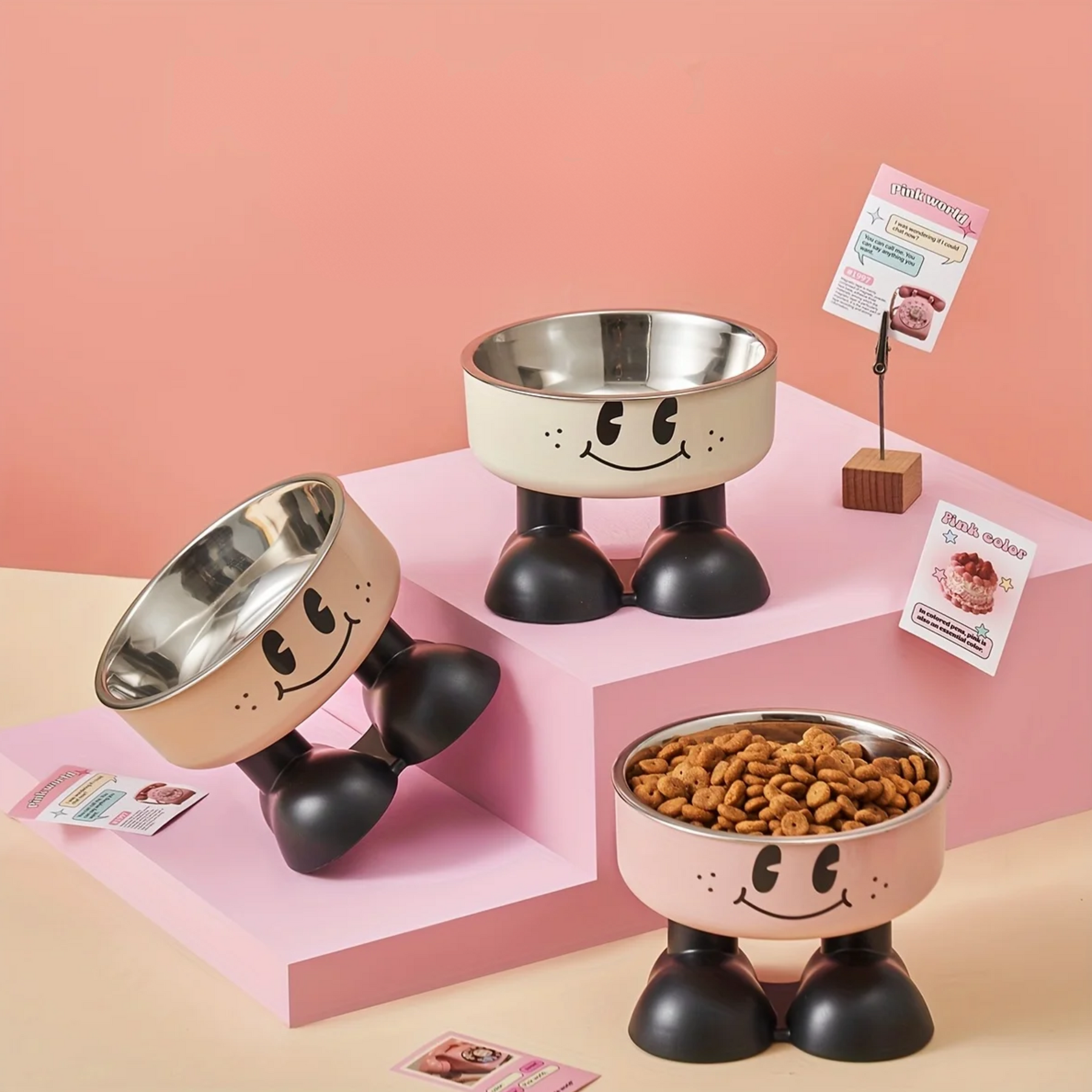 Elevated Stainless Steel Pet Bowl with Non-Slip Stand – Raiselle™