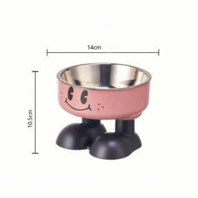 Elevated Stainless Steel Pet Bowl with Non-Slip Stand – Raiselle™