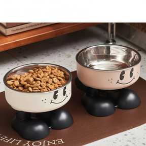 Elevated Stainless Steel Pet Bowl with Non-Slip Stand – Raiselle™