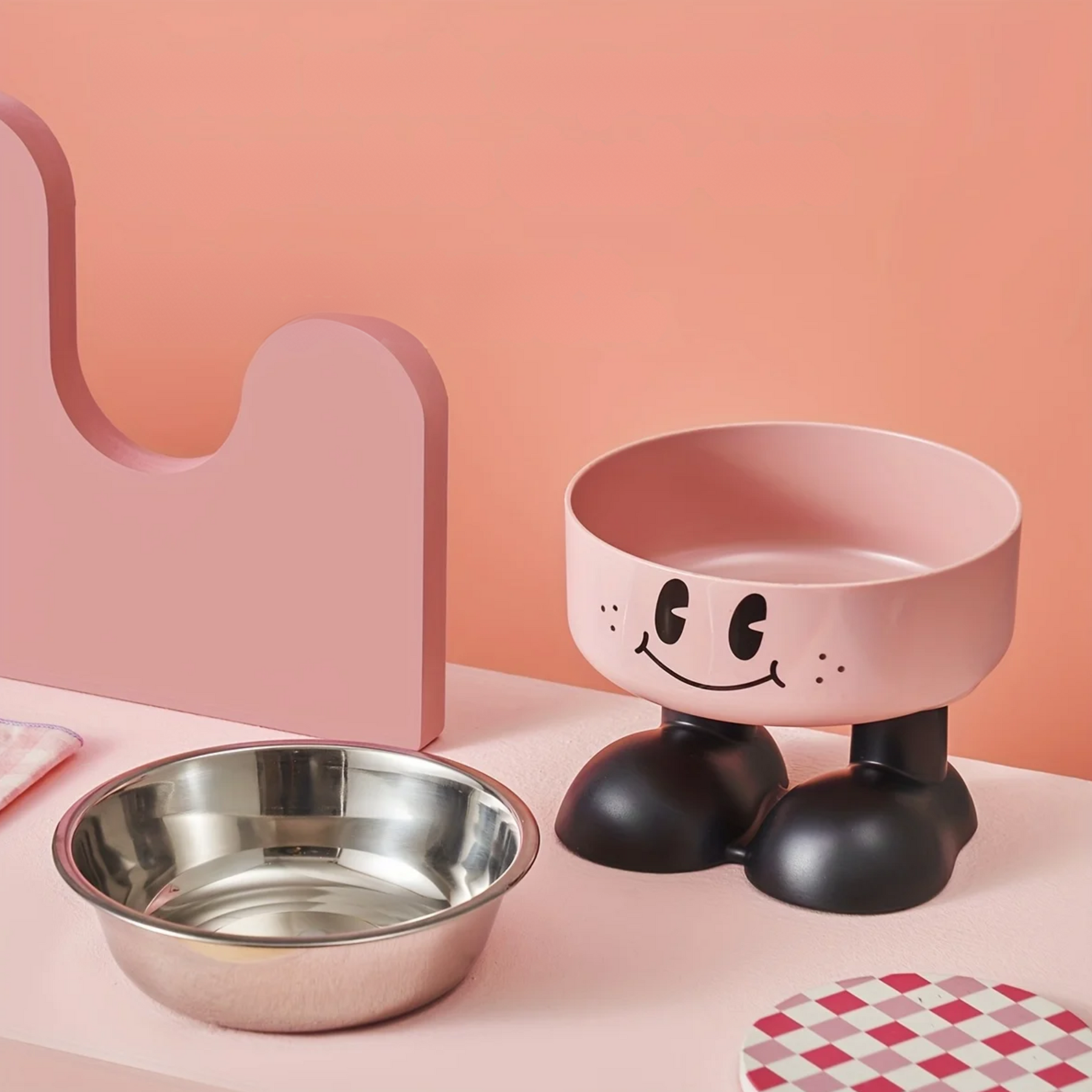 Elevated Stainless Steel Pet Bowl with Non-Slip Stand – Raiselle™