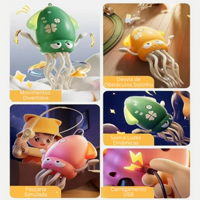 Light-Up Crab & Octopus Interactive Pet Toy with LED Lights – Glowzo™