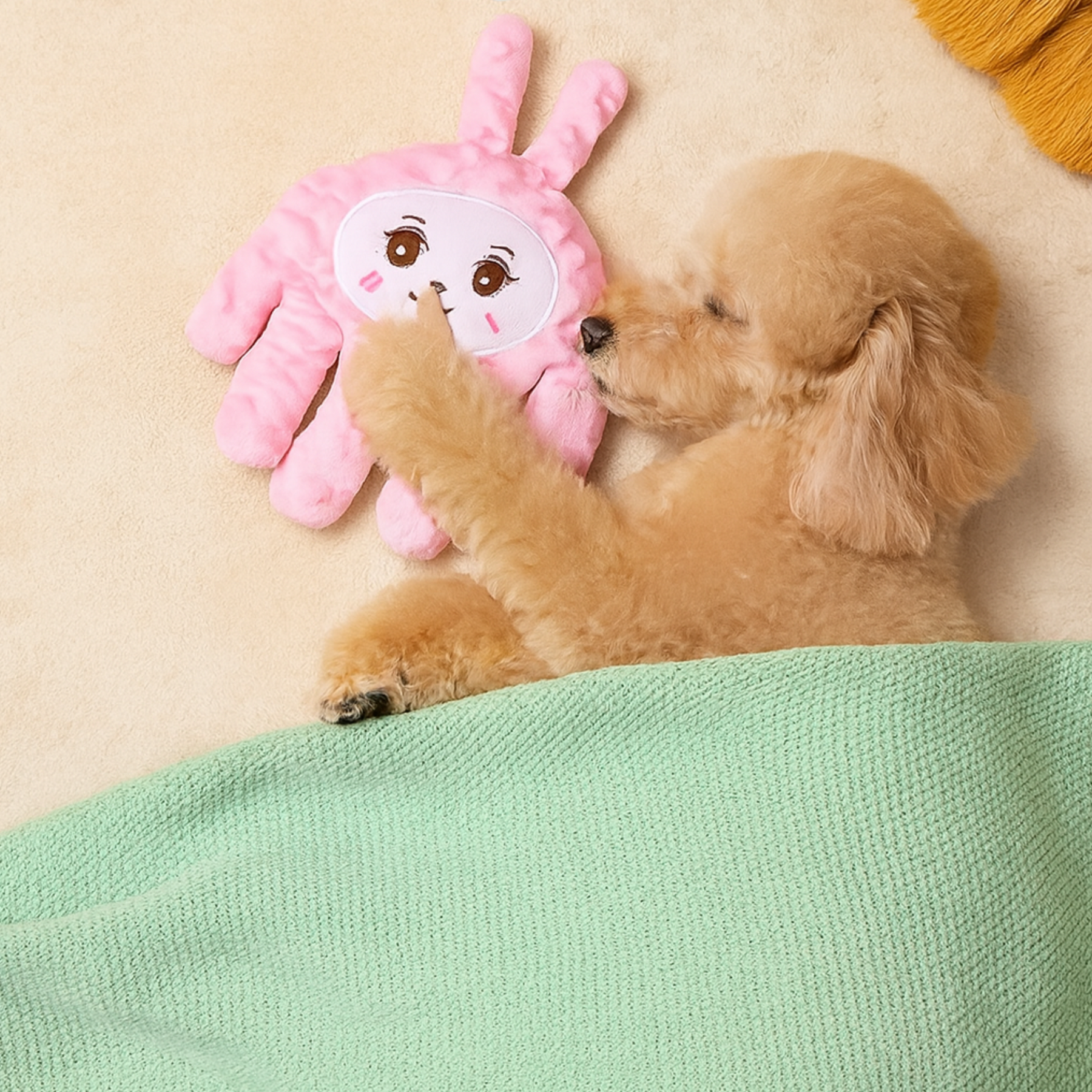 Hand-Shaped Calming Pet Pillow with Warming Function – Palmora™