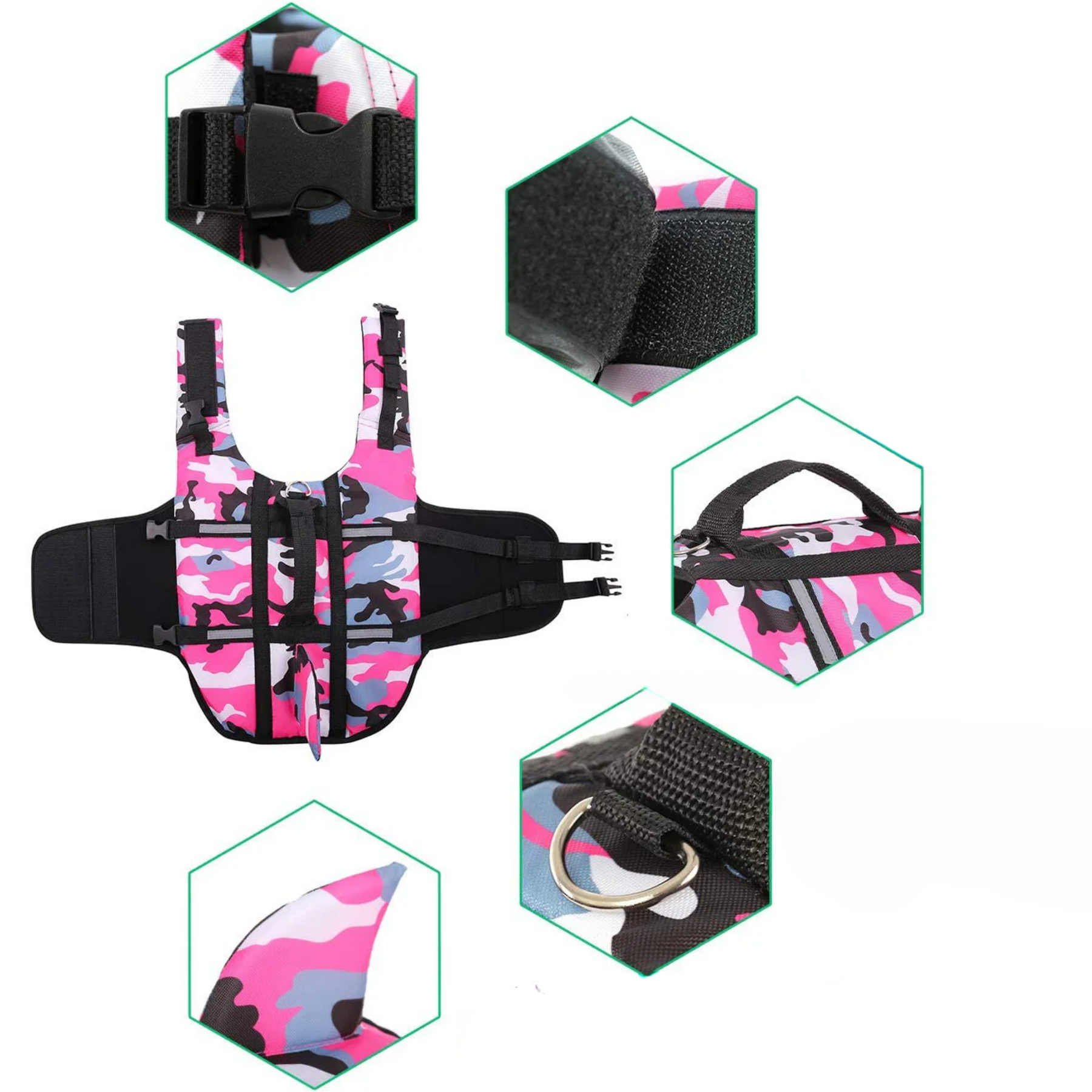 Pet Life Jacket with Handle for Dogs & Cats – SwimGuard™