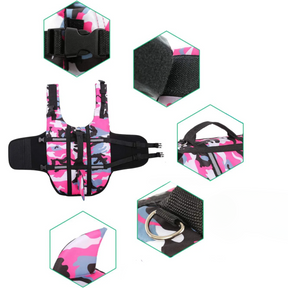 Pet Life Jacket with Handle for Dogs & Cats – SwimGuard™